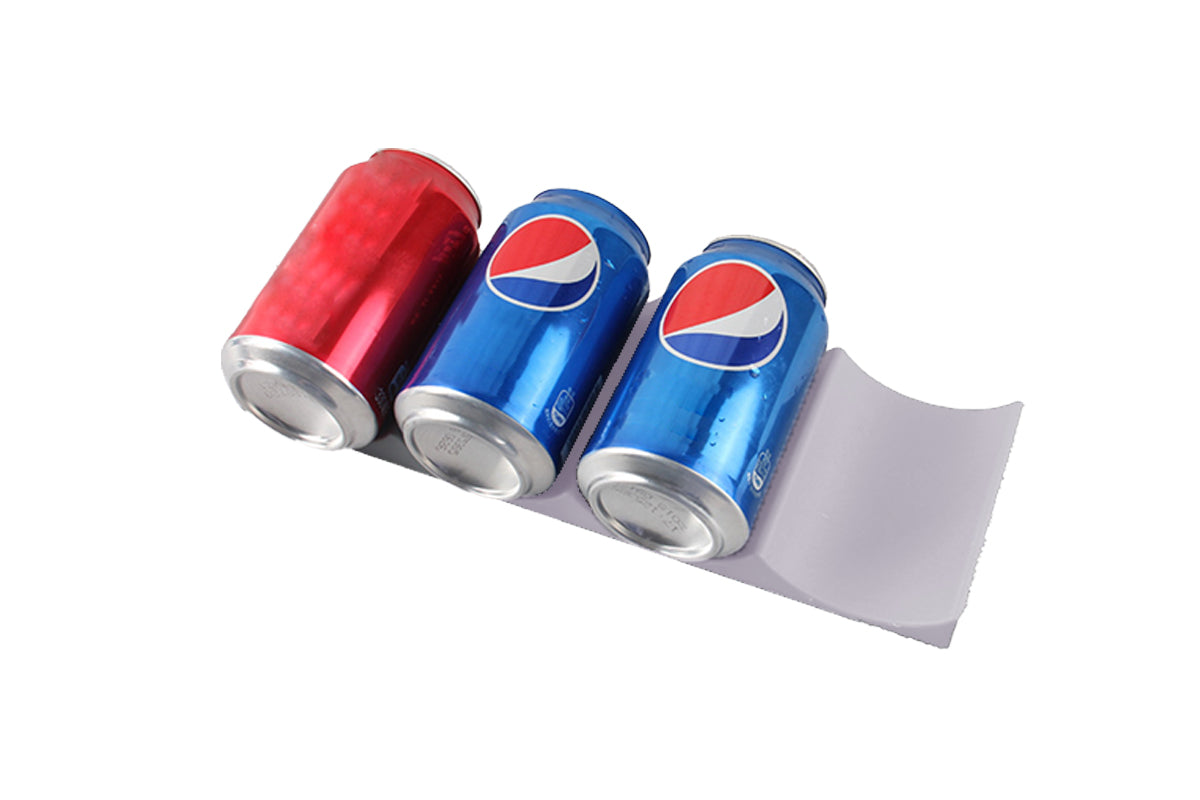 2Pcs Wine Fridge Organiser Beer Stacking Bottle Rack Kitchen Space Saving Can Holder-Dark gray