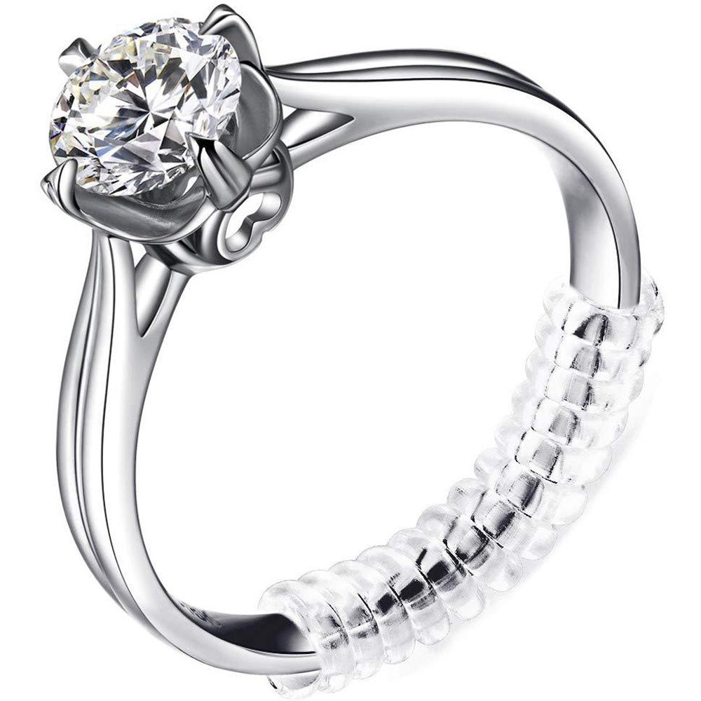 12 Piece Clear Ring Size Adjusters for Loose Rings
