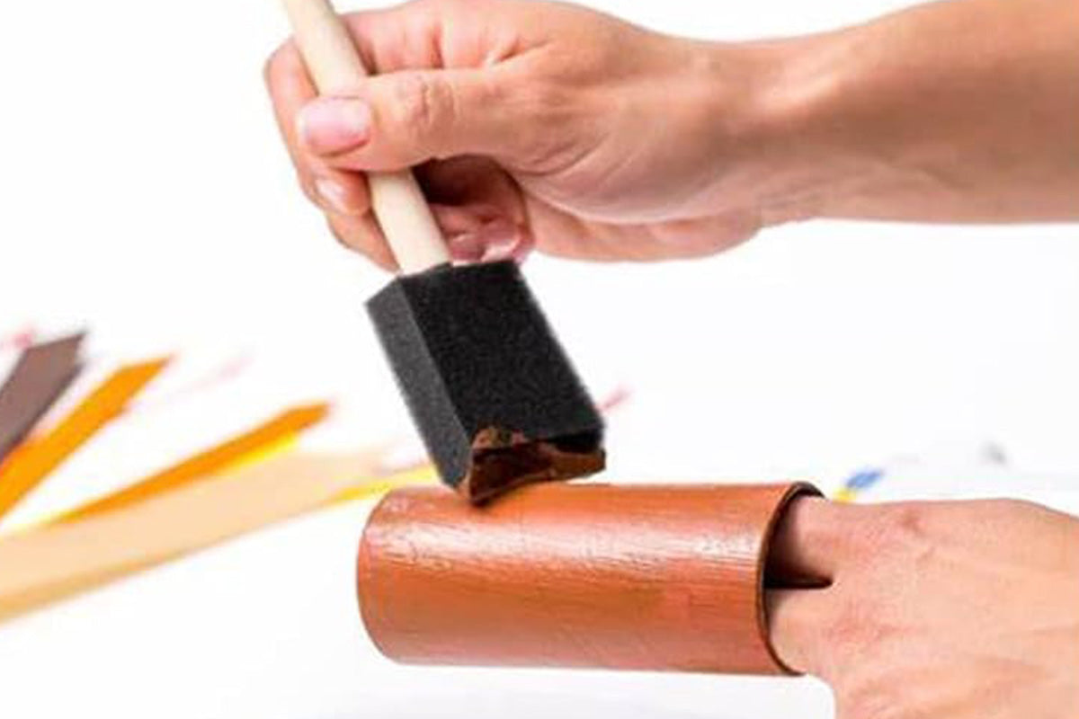 20Pcs 1 Inch Sponge Paint Brush Set Wood Handle Craft Touch Up Stain Brush