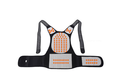 2Pcs  Self Heating Belt Lumbar Lower Back Support Brace For Therapy Pain Relief