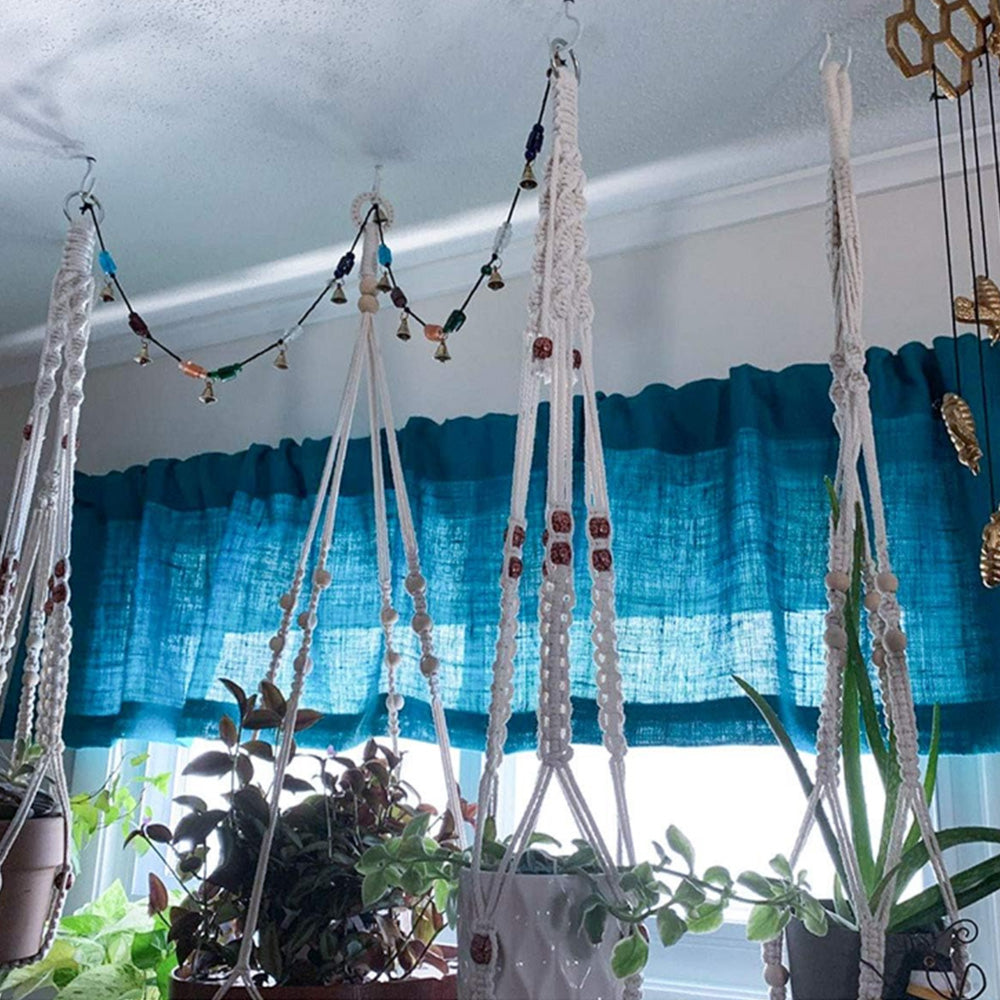 140Pcs Metal Screw Hooks 6 Sizes Screw-in Hooks Hat Plant Hangers