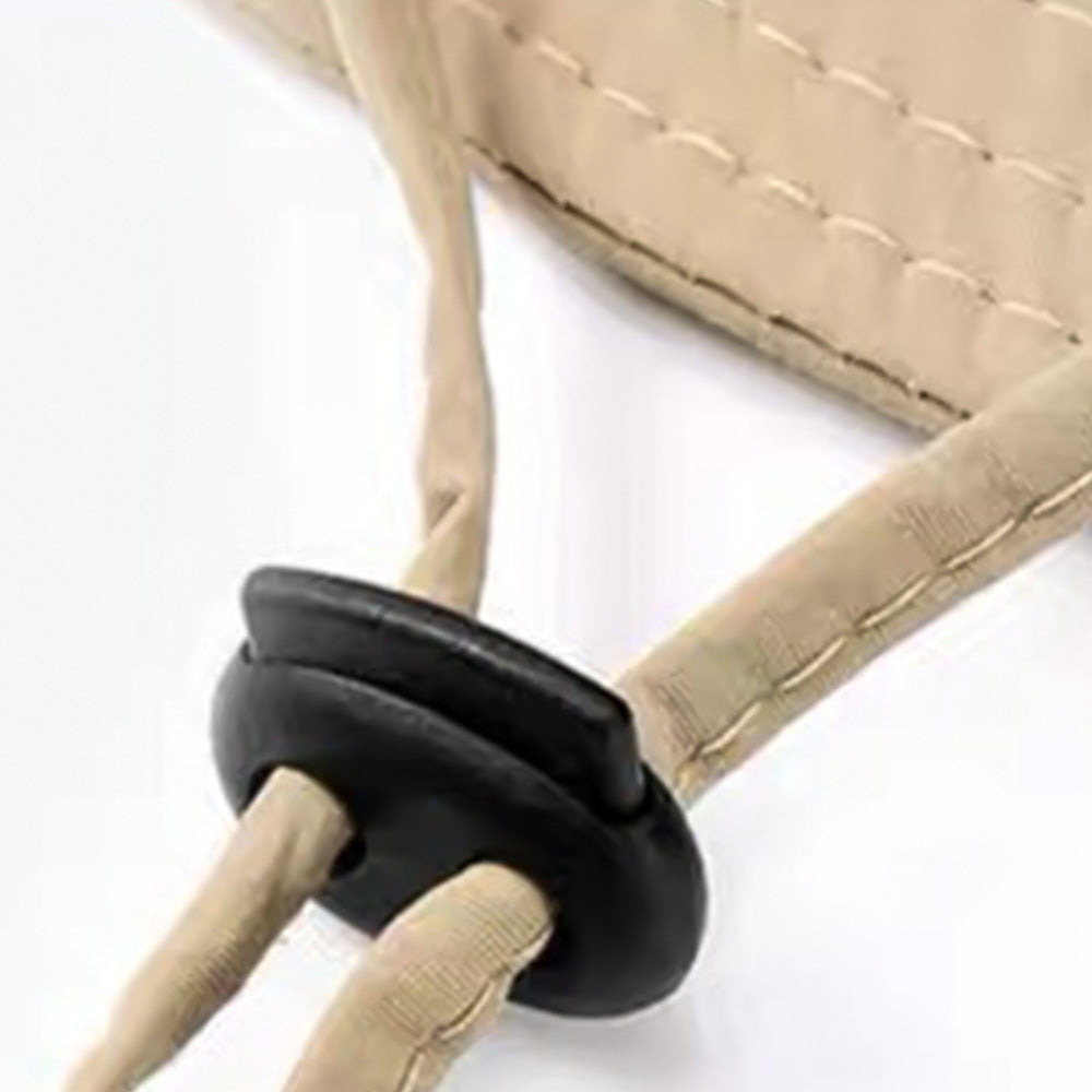 Wide Brim Boonie Hat Outdoor Sun Shade Hat with Chin Strap Khaki