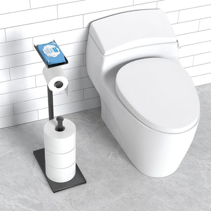 Standing Toilet Paper Holder Stand with Phone Holder Tissue Roll Rack Bathroom Accessories