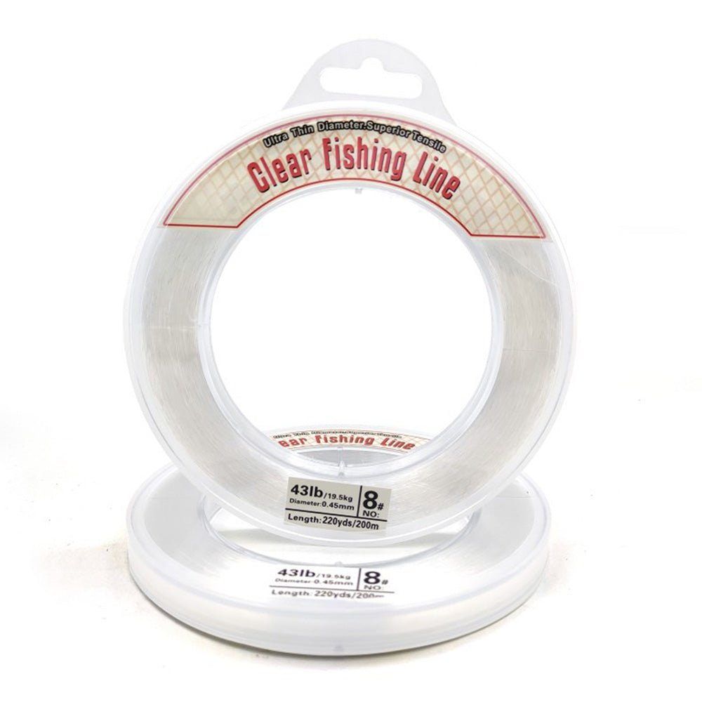 Clear Fishing Line Wire 0.45mm 200m Invisible Nylon Thread for Hanging Balloons