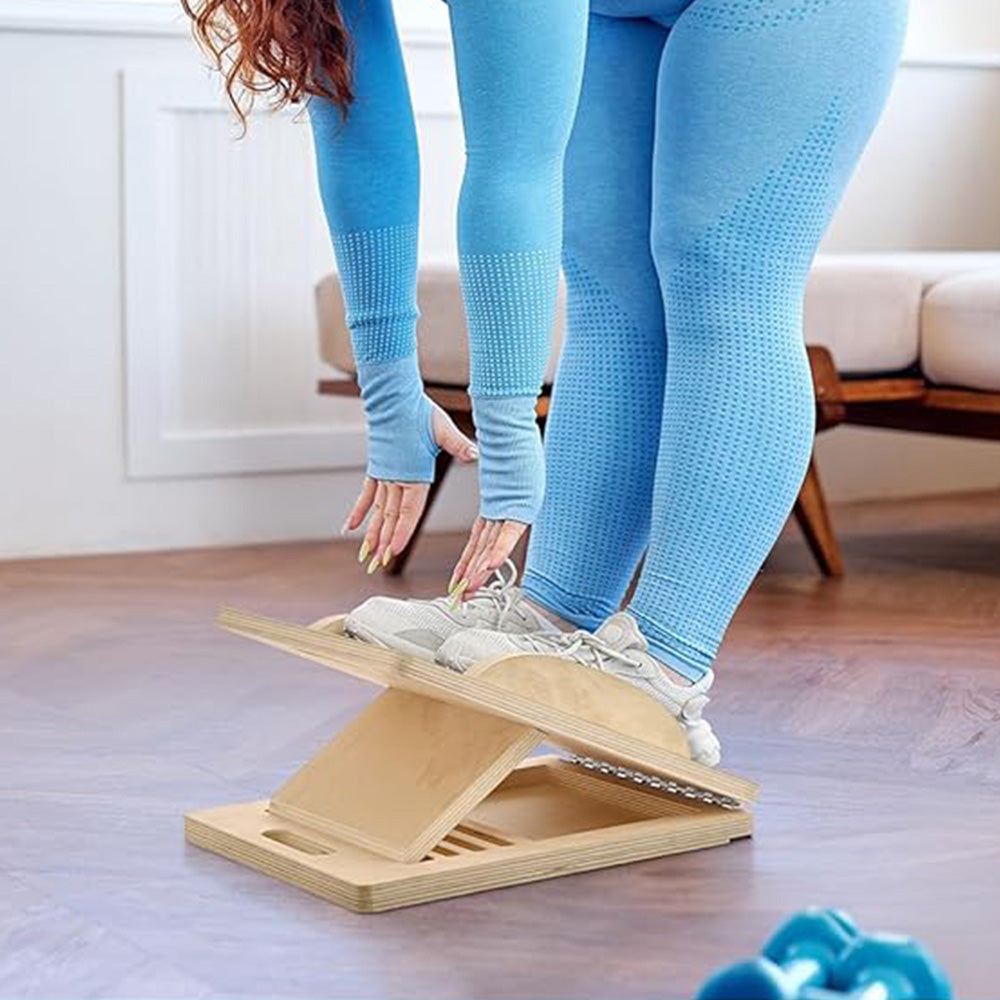 3-in-1 Slant Board with 5 Angles ââ‚?Calf Stretcher & Wobble Balance Board