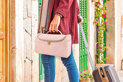 Travel Case Compatible with Dyson Airwrap Styler Sets-Pink