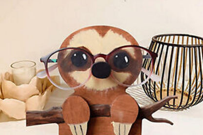 Animal Spectacle Holder Eyeglass Display Stand Sunglasses Holder Home Decoration-Sloth