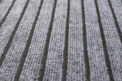 Stripe Anti-Fatigue Kitchen Mat Waterproof Non Slip Cushioned Foam-Gray