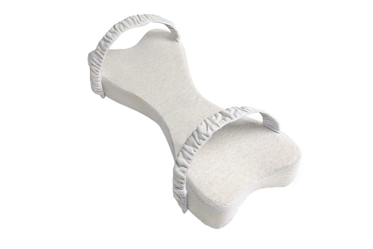 Memory Foam Leg Elevation Pillow for Side Sleeping-Light Gray