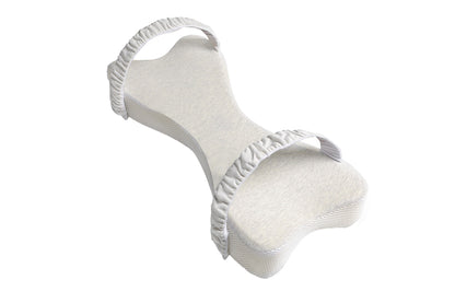Memory Foam Leg Elevation Pillow for Side Sleeping-Light Gray