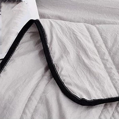 Summer Blankets Air Condition Comfort Lightweight Thin Quilt Grey