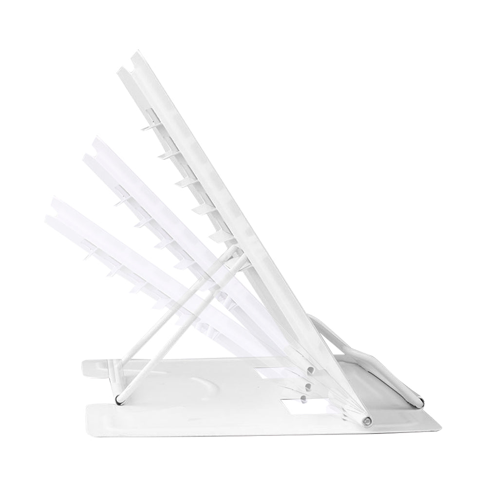 For Reading Book Stand Adjustable Metal Book Holder White