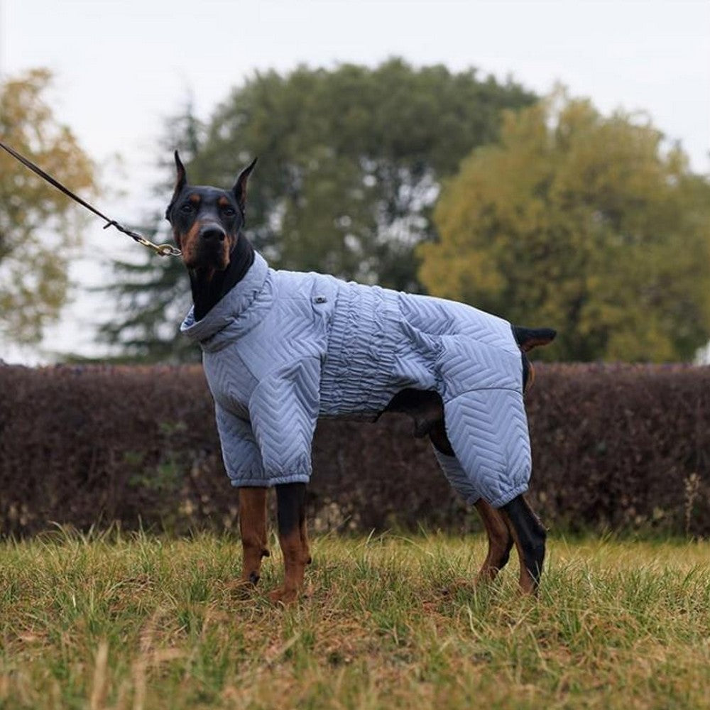 Warm Dog Vest Reflective Coat Windproof Winter Jacket for Pet Dogs Gray