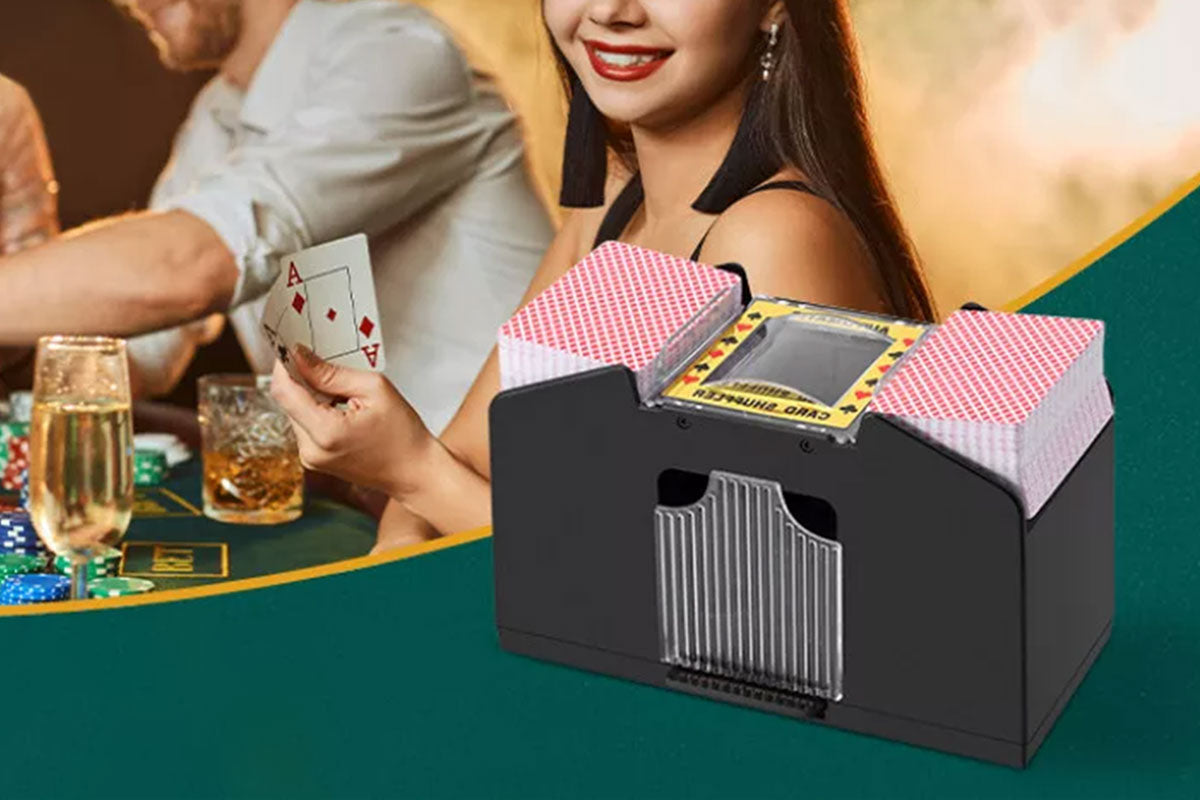 4 Deck Casino Automatic Card Shuffler USB Card Shuffling Machine For Poker Card Games