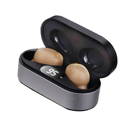 Rechargeable Hearing Aids In-Ear Enhancer Sound Voice Amplifier Nude