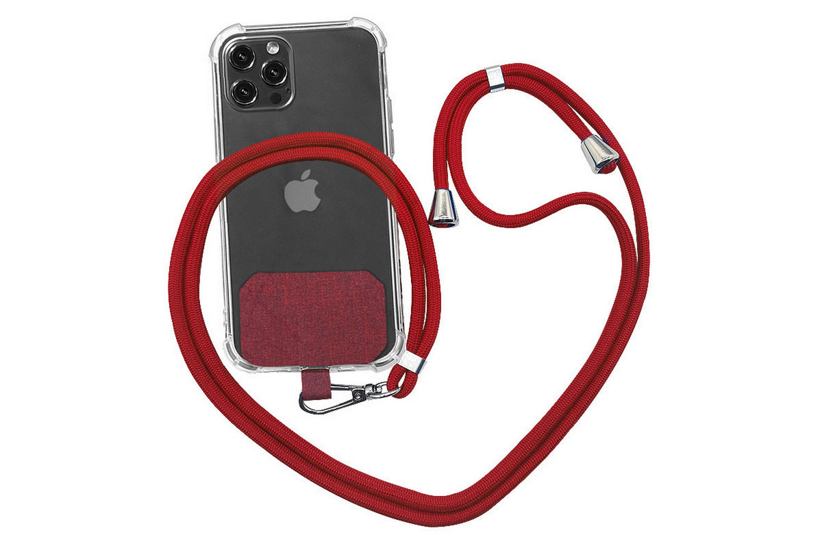 Phone Lanyard Universal Adjustable Shoulder Neck Strap-Red