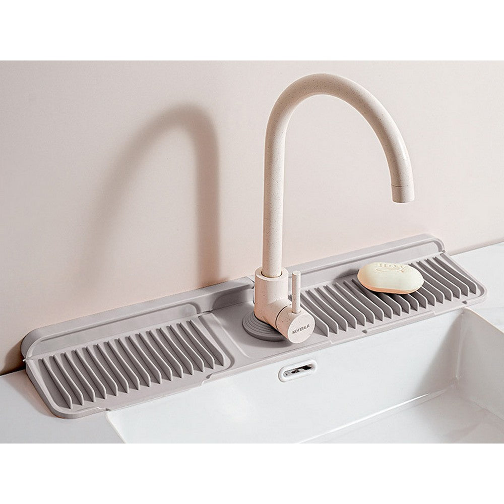 Longer Faucet Mat for Kitchen Sink Splash Guard Kitchen Sink Faucet Mat Splash Guard