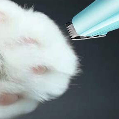 Mini Pet Hair Trimmer with LED Light for Paw Face Grooming