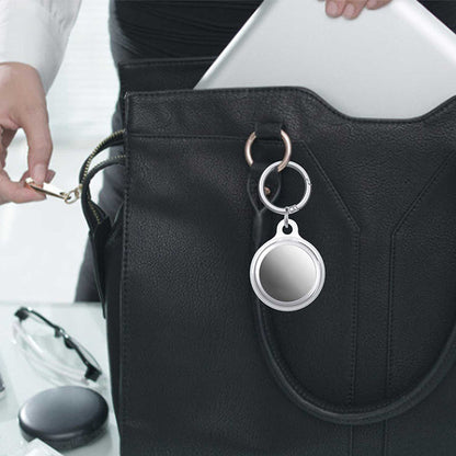 Set of 6Pcs Air Tag Sleeves Cover Location Tracker Anti-lost Keychain Ring Protective Cases