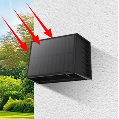 Solar Wall Light Adjustable Beam Angle for Garden Patio-Warm Light