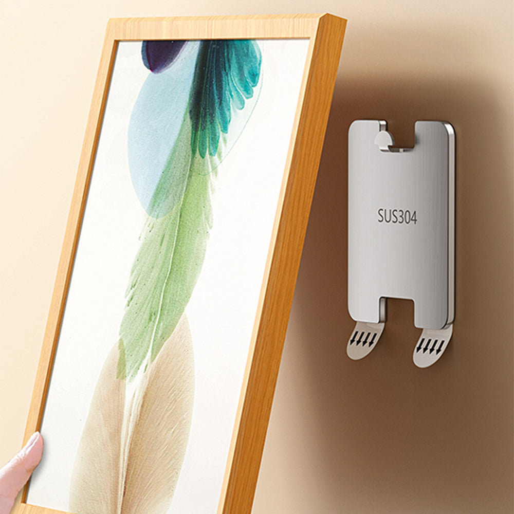 8Pcs Stainless Steel Picture Hangers Wall Hooks