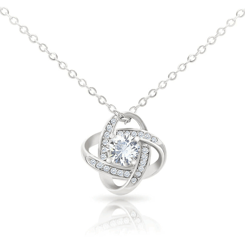 Eternal Preserved Rose Gift Box With Elegant Necklace for Mom Girlfriend Wife -Silver