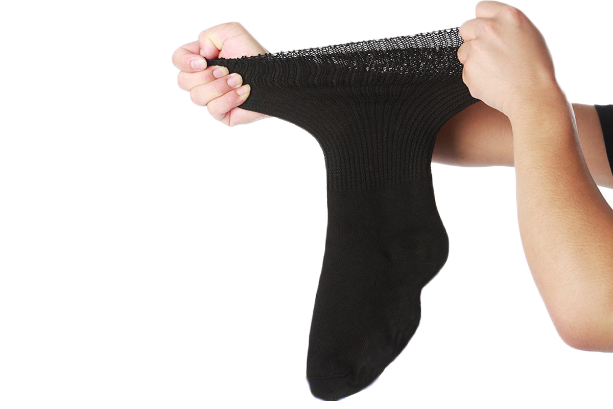 4 Pairs Unisex Extra Wide Soft Top Socks