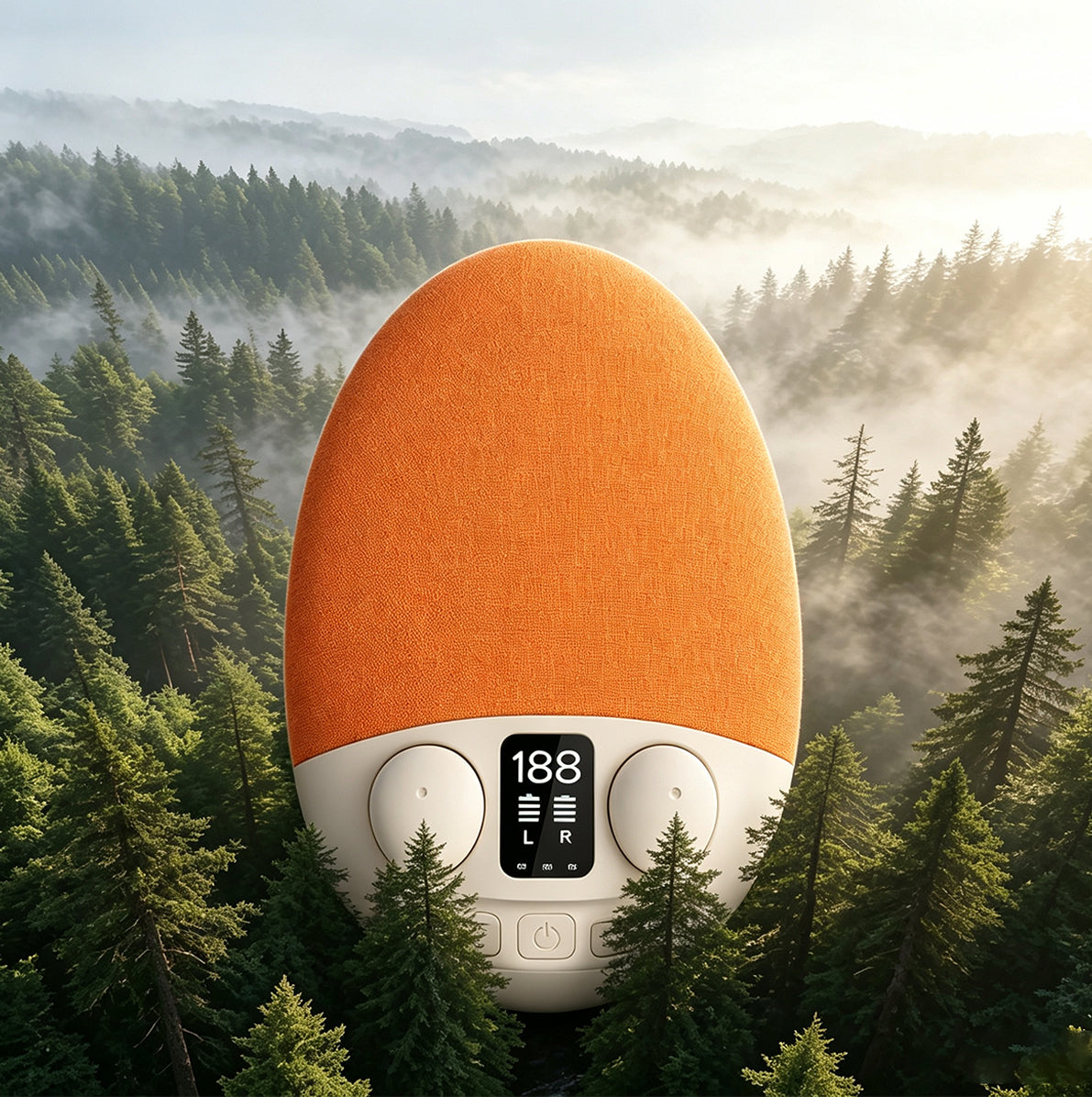 2 in 1 Under Pillow Sleep Speaker Bluetooth Headphones - Orange