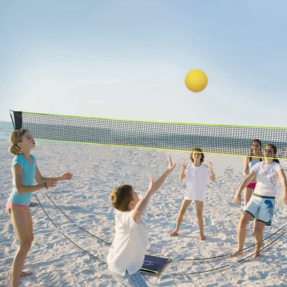 Portable Badminton Net Set Easy-Setup Ball Game Net Stand for Outdoor