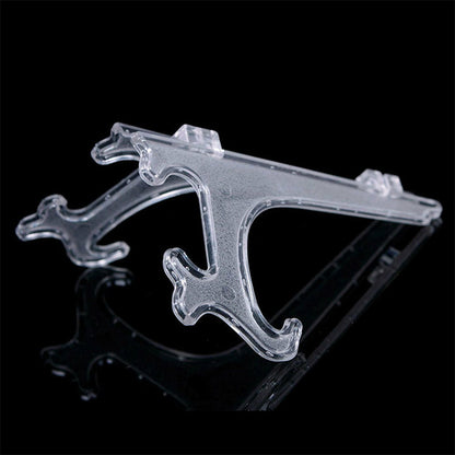 10 Pack Clear Adjustable Plate Display Easel Stands