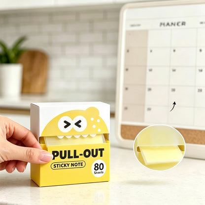 6 Piece Pull Out Clear Fruit Pearl Finish Sticky Note Pad Set