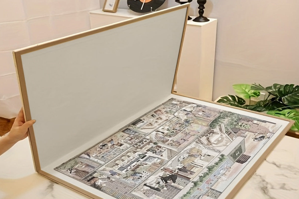 Foldable Puzzle Board for 1000 Pieces - Beige