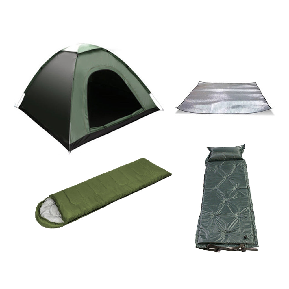 For 2-Person 4-in-1 Outdoor Camping Tent Kit Portable Quick Automatic Opening Beach Tent Hiking Picnic Travel Style 2