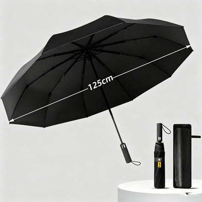 Portable Windproof Folding Umbrella -Black