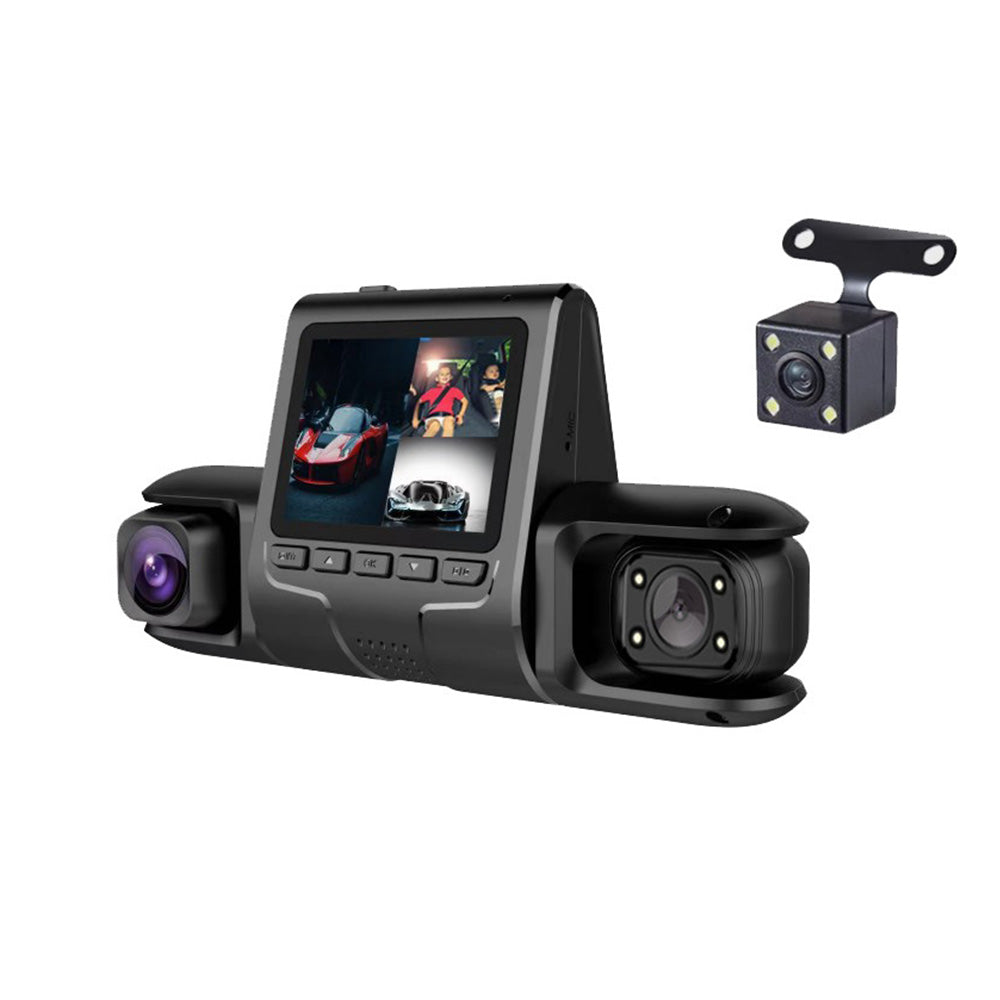 4-Channel Dash Cam 1080P Front Rear Left Right Dash Camera with Night Vision