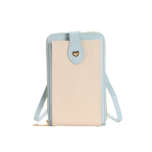 Small Crossbody Bag Cell Phone Purse for Women Mini Shoulder Bag Wallet with Card Slots Blue