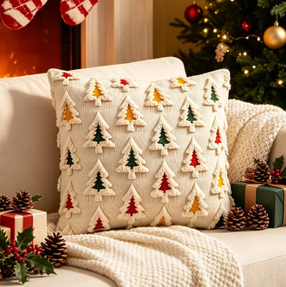 2 Pack 45x45cm Polyester Christmas Decorative Throw Pillow Covers - Mixed Color