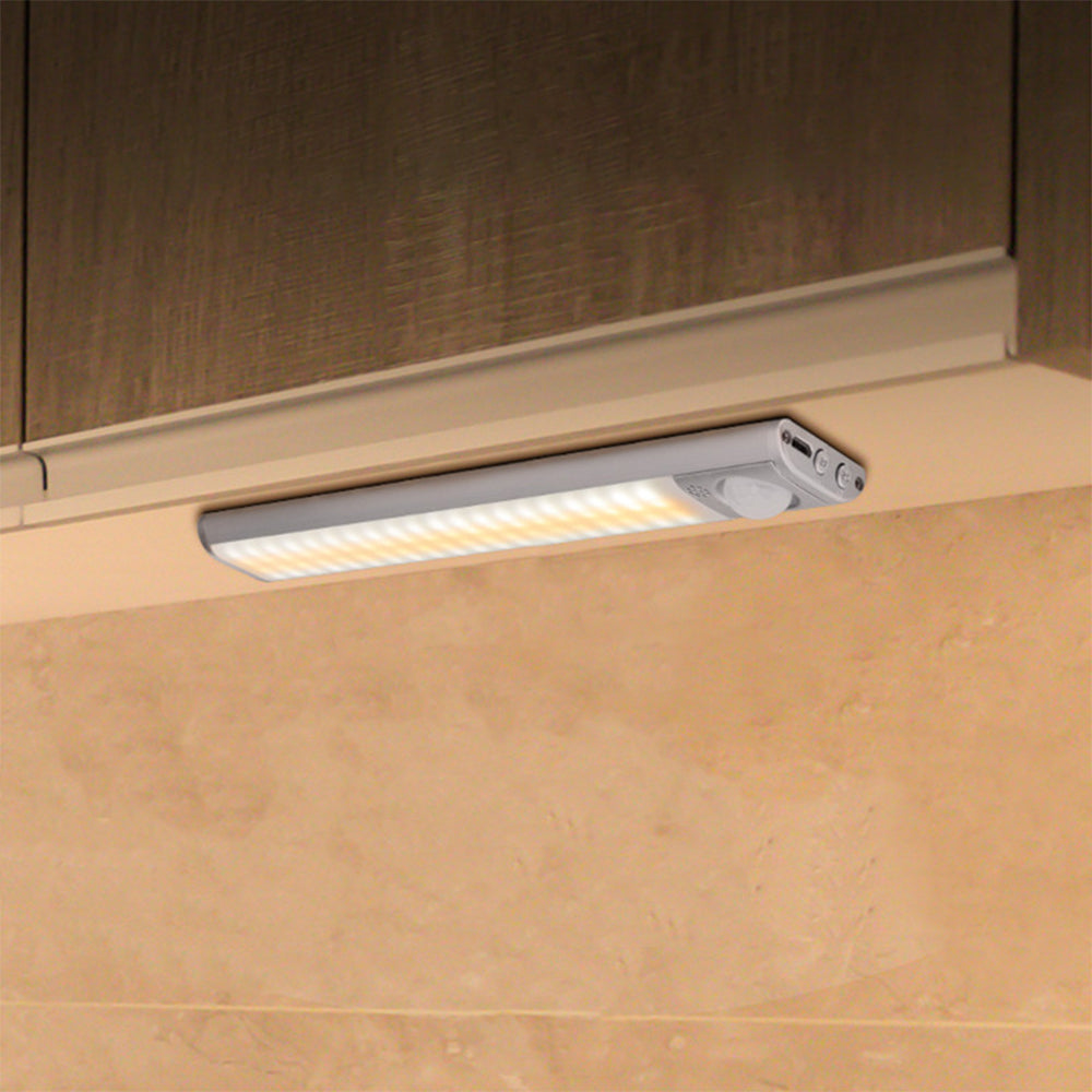 2Pcs Rechargeable LED Motion Sensor Night Light Closet Cabinet Light Stair Lamp