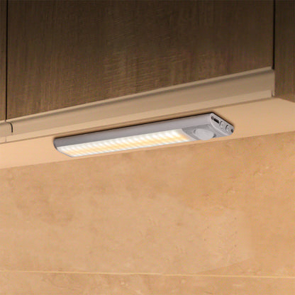 2Pcs Rechargeable LED Motion Sensor Night Light Closet Cabinet Light Stair Lamp