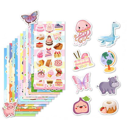 24 Sheets Cute Stickers