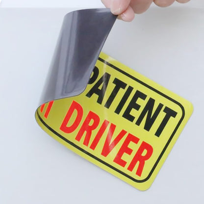 3Pcs Student Driver Car Signs Please Be Patient Bumper Sticker Decal for New Drivers