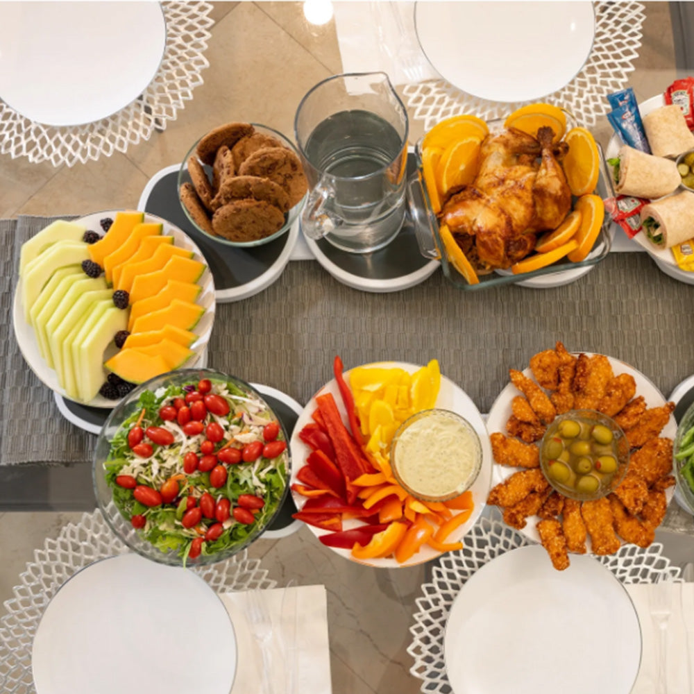Lazy Susan Turntable Rotating Serving Tray for Table Organizer