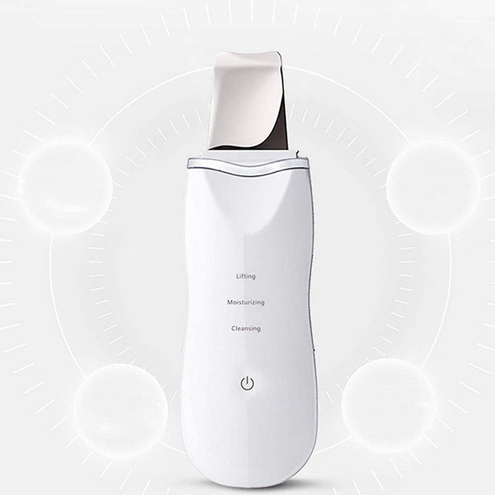 Ultrasonic Skin Scrubber Pore Cleansing Tool for Facial Care-White