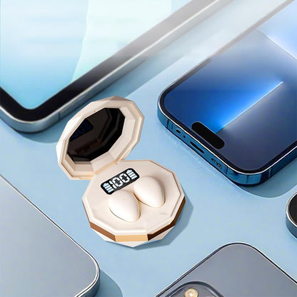 Wireless Bluetooth Earbuds Invisible Earbuds-Beige