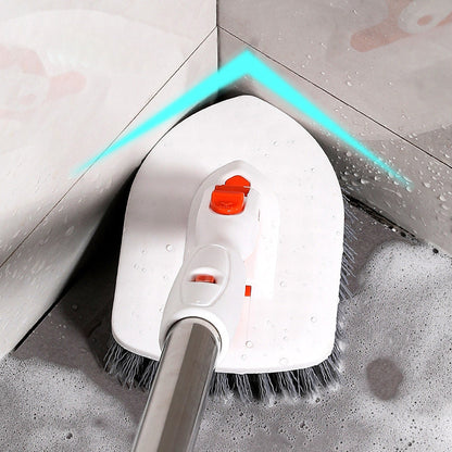 3-in-1 Cleaning Brush Kit with Adjustable Hndle and 4Pcs Brush Replacements