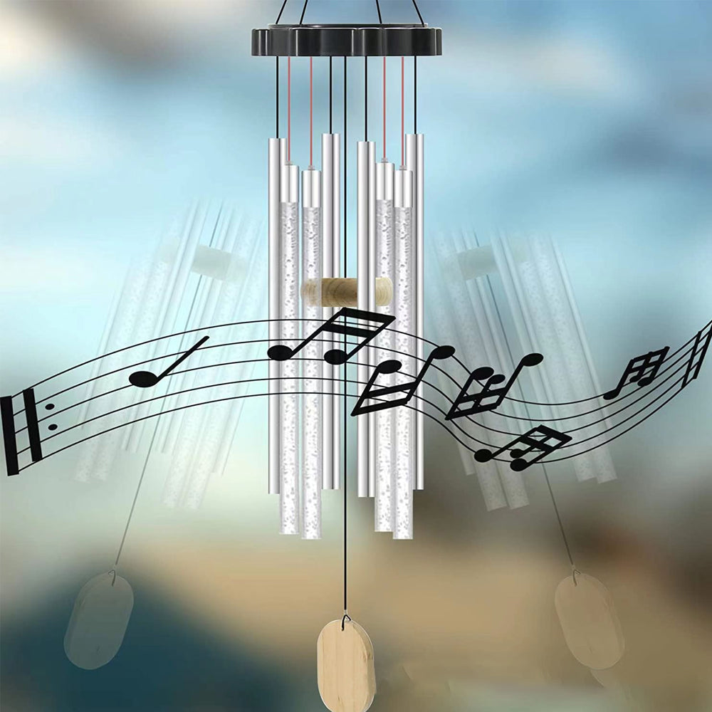 Solar LED Wind Chimes Color Changing Light Bubble Tube Light Garden Patio Yard Home Decor