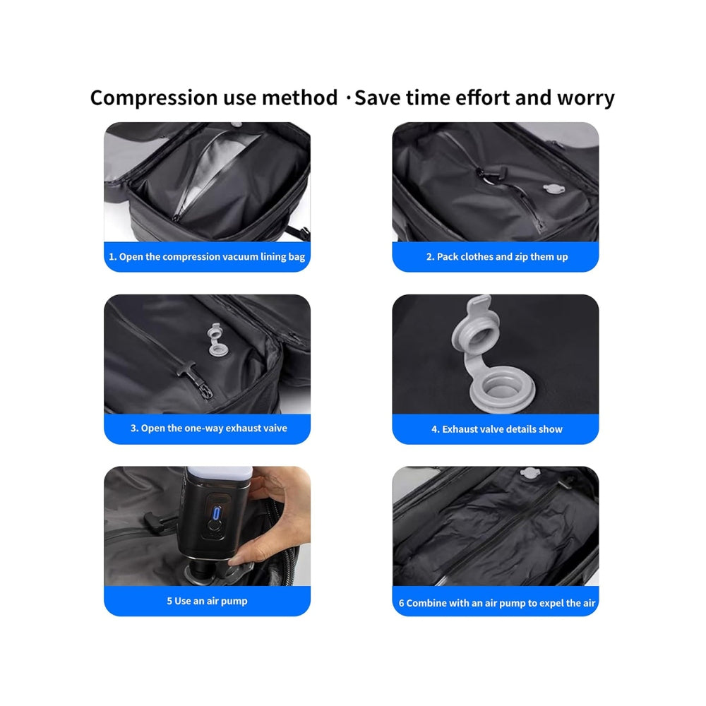 8cm Expandable Vacuum Compression Travel Backpack-Style 1
