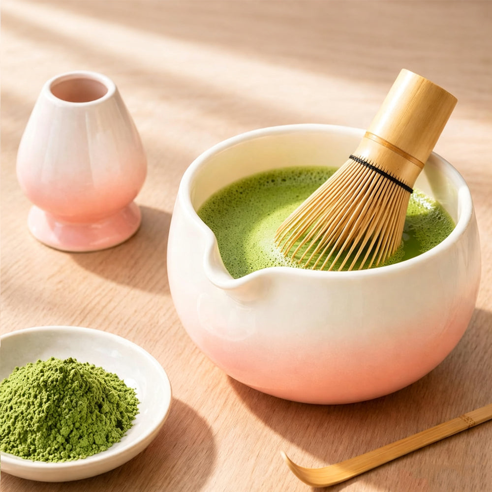6Piece Matcha Whisk Set-Pink