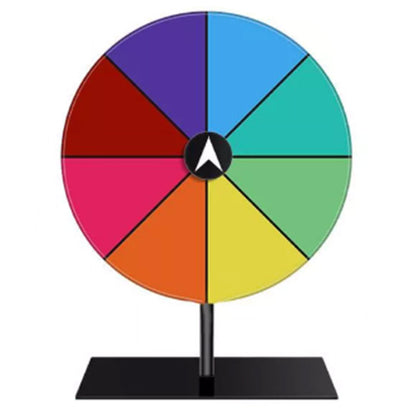 20CM Spinning Prize Wheel 8 Slots Tabletop Roulette Wheel with Stand