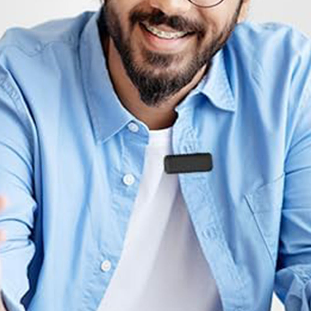 2-in-1 Wireless Lavalier Microphone with Charging Case for Video Recording Vlog Streaming